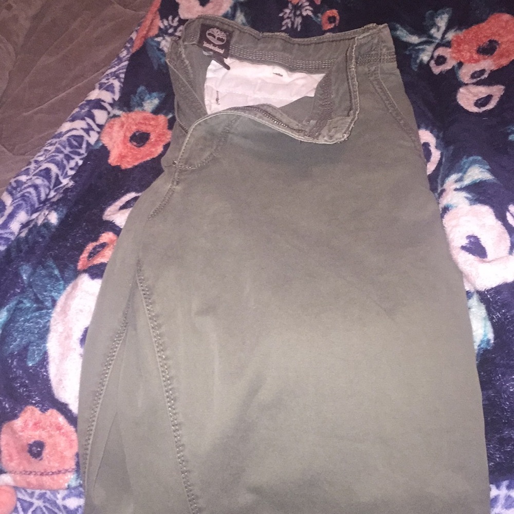 Timberland straight cut pants green Vintage